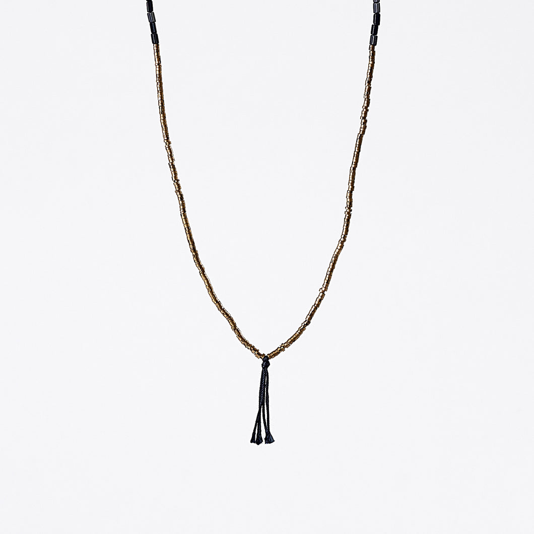spiritual glass brass necklace #2