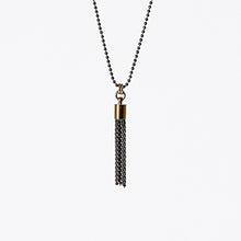 tassel ball chain S brass necklace #5