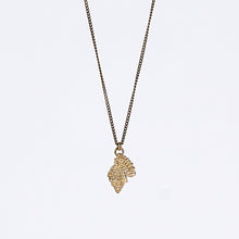 treasure nature shell brass necklace #2